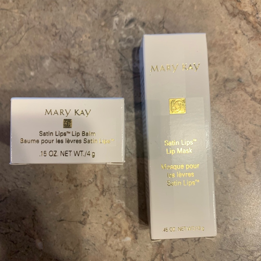 Mary Kay NIB Satin Lips and Lip Balm
